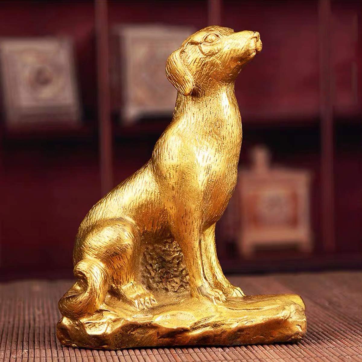 銅製 犬像 十二支(戌) 開運風水置物 新品 激安価額 ST164 銅製 犬像 十二支(戌) 開運風水置物 新品 激安価額 ST164 犬の